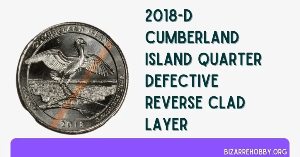 2018-D Cumberland Island Quarter Defective Reverse Clad Layer - BizarreHobby