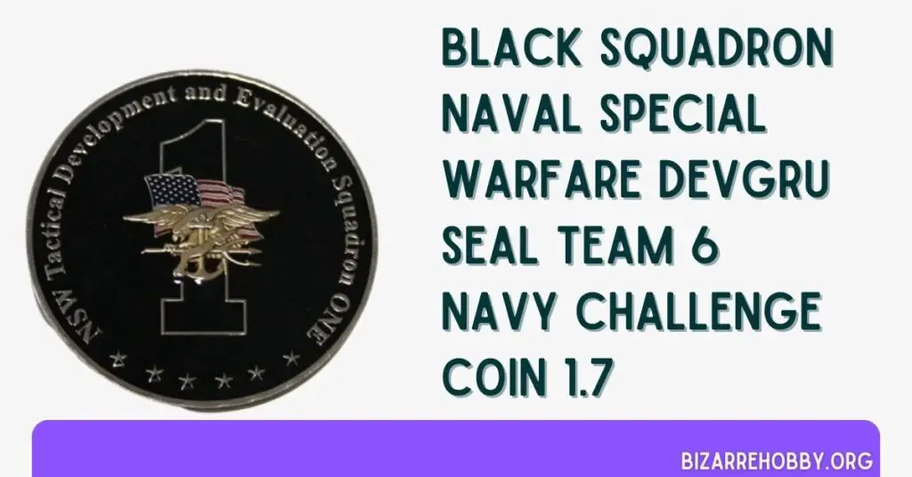 Black Squadron Naval Special Warfare DEVGRU SEAL Team 6 Navy Challenge Coin 1.7 - BizarreHobby