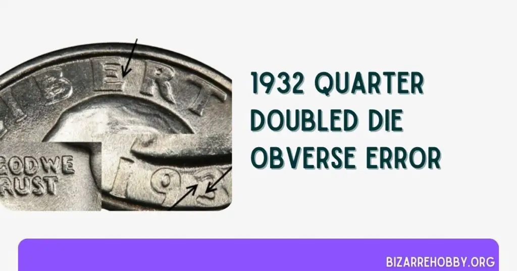 1932 Quarter Off-Center Error - BizarreHobby