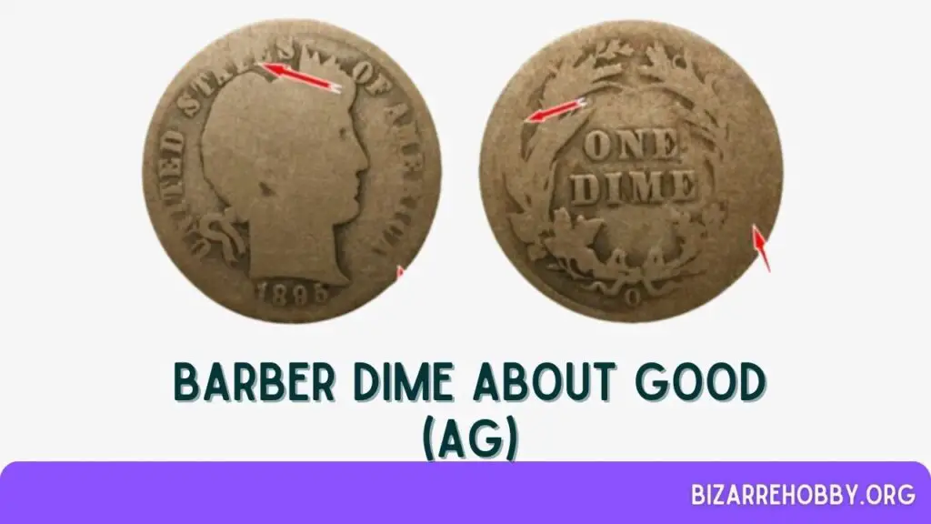 Barber Dime About Good (AG) - BizarreHobby